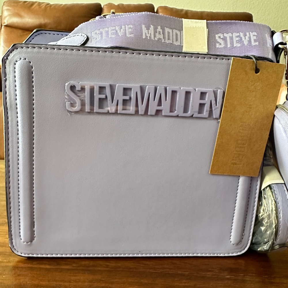 STEVE MADDEN BEVELYN SATCHEL CROSSBODY BAG LAVENDER NEW TIKTOK BAG